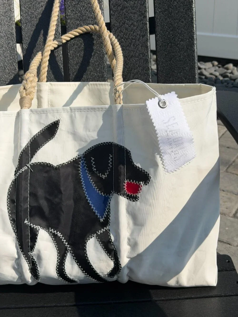 NWT Maine Seabags BLACK LAB Large Handbag Tote- Limited Qty Bestseller!